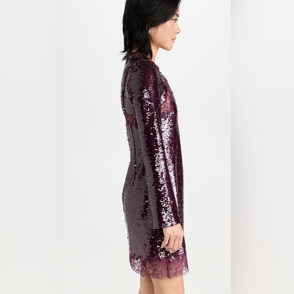 Elegant Long Sleeve Sequin Dress - Picture 2 of 11